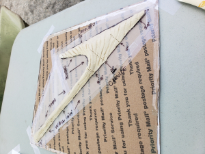 A three-dimentional model of the garden used to guide the construction process