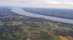 Cayuga Lake as seen from the air. Cayuga Lake as seen from the air.