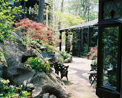 Patio space by the house
