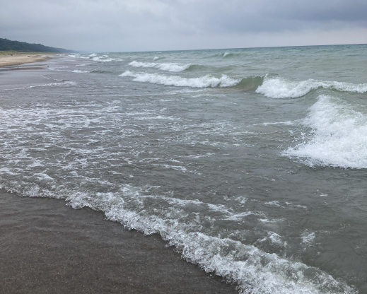 Waves on Lake Michigan