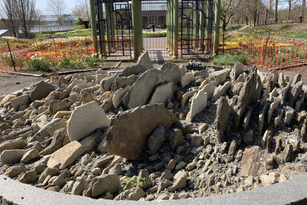 The final, planted  garden