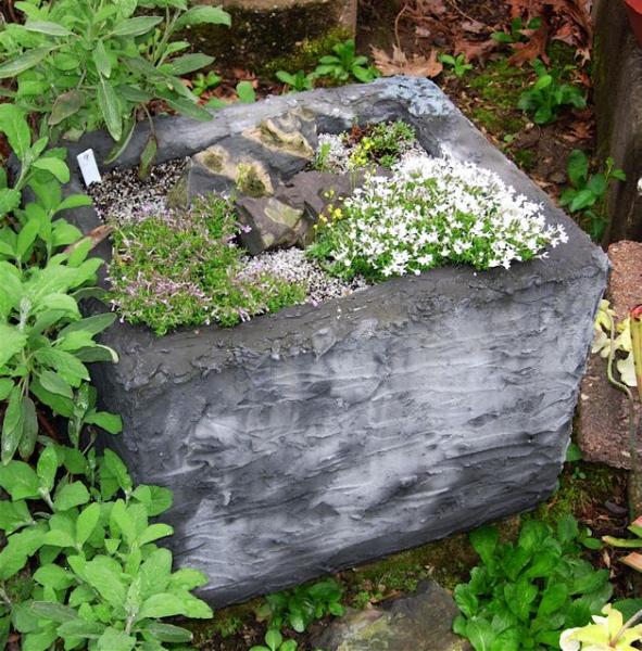 A fish box trough by Richard and Ann Rosenberg.