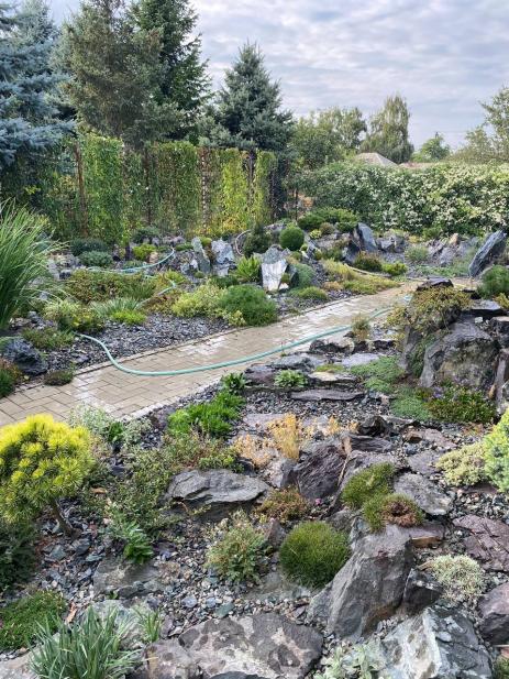 View of the rockeries