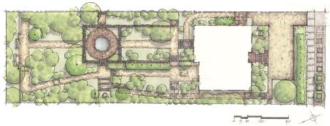 Map of the Elizabeth Lawrence Home and Garden