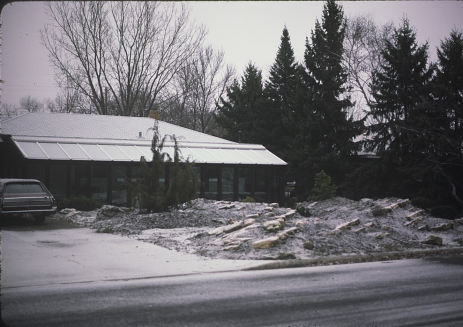 The greenhouse and rock gardens as first built, 35 years ago.